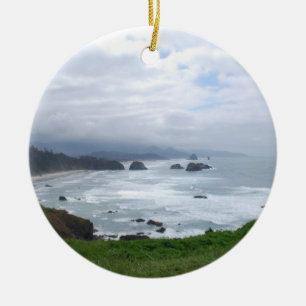 Ornamento De Cerâmica O tempo da costa de Oregon