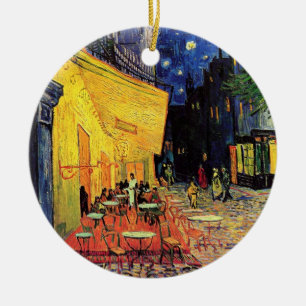 Ornamento De Cerâmica O terraço do café em Arles, na noite - Van Gogh