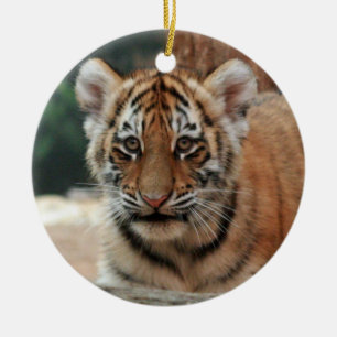 Ornamento De Cerâmica O tigre Cub Ornament