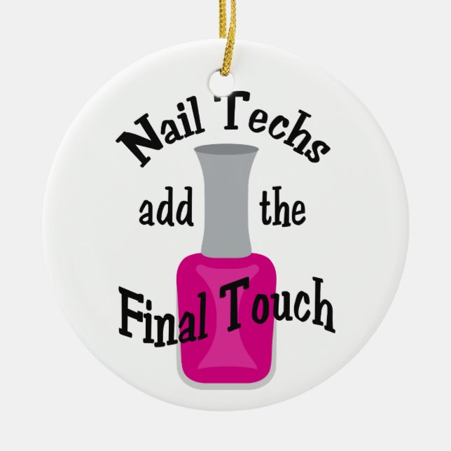 Ornamento De Cerâmica O toque final (Frente)