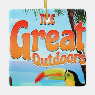 Ornamento De Cerâmica O tucano do Excelente ao ar livre