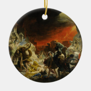 Ornamento De Cerâmica O último dia de Pompeii por Karl Briullov o