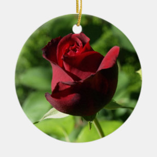 Ornamento De Cerâmica O veludo vermelho elegante aumentou