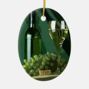 Ornamento De Cerâmica O verde é branco