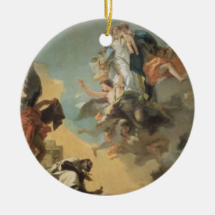 Ornamento De Cerâmica O Virgin de Carmel que dá a omoplata ao Ble