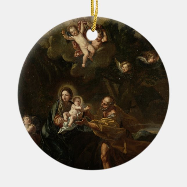 Ornamento De Cerâmica O vôo em Egipto (Frente)