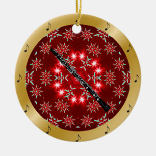 Ornamento De Cerâmica Obot ~ Silver ~ Red~ Dourado ~ Natal ~