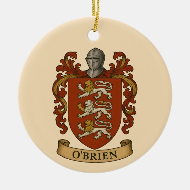 Ornamento De Cerâmica O'Brien Family Crest Magnet (Frente)