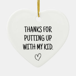 Ornamento De Cerâmica Obrigados Para Colocar O Meu Bebê