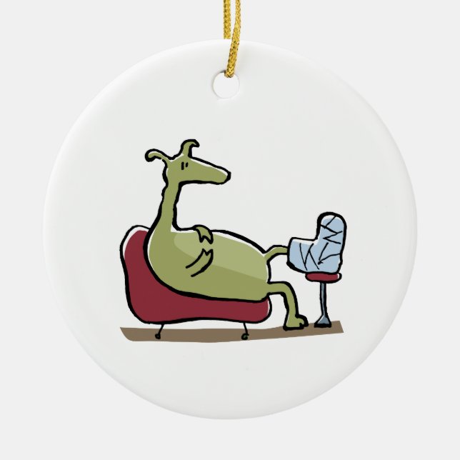 Ornamento De Cerâmica obtenha bem (Frente)