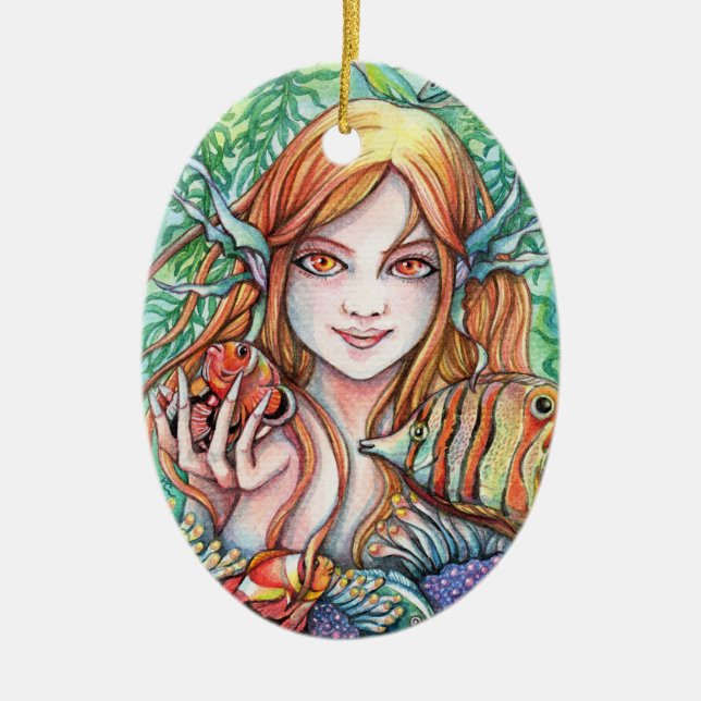 Ornamento De Cerâmica Ocean Breeze (Frente)