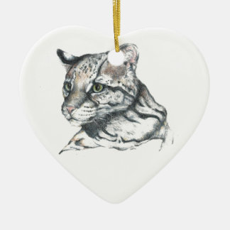 Ornamento De Cerâmica Ocelot1