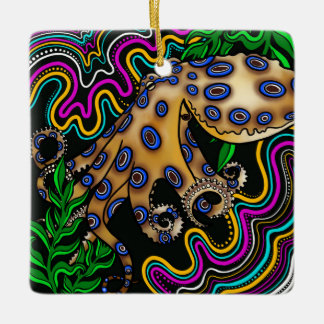 Ornamento De Cerâmica Octopus Cerâmica Ornament