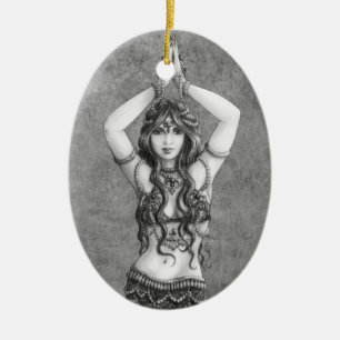 Ornamento De Cerâmica Odalisk