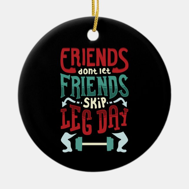 Ornamento De Cerâmica Oferta de Gym do Workout (Frente)