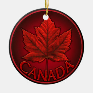 Ornamento De Cerâmica Ofertas Personalizadas do Canadá para Souvenir do 