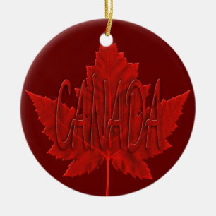 Ornamento De Cerâmica Ofertas Personalizadas do Canadá para Souvenir Or