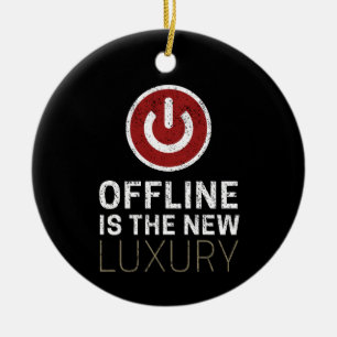 Ornamento De Cerâmica Offline É O Novo Luxo Dizendo Pausar Vintagem