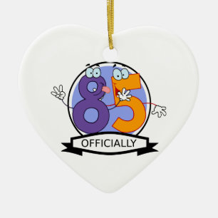 Ornamento De Cerâmica Oficialmente bandeira de 85 aniversários