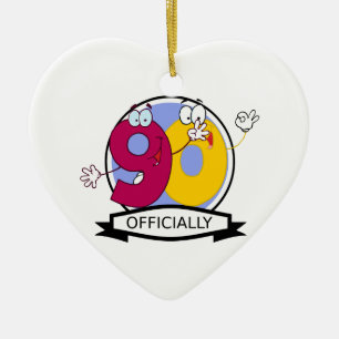 Ornamento De Cerâmica Oficialmente bandeira de 90 aniversários