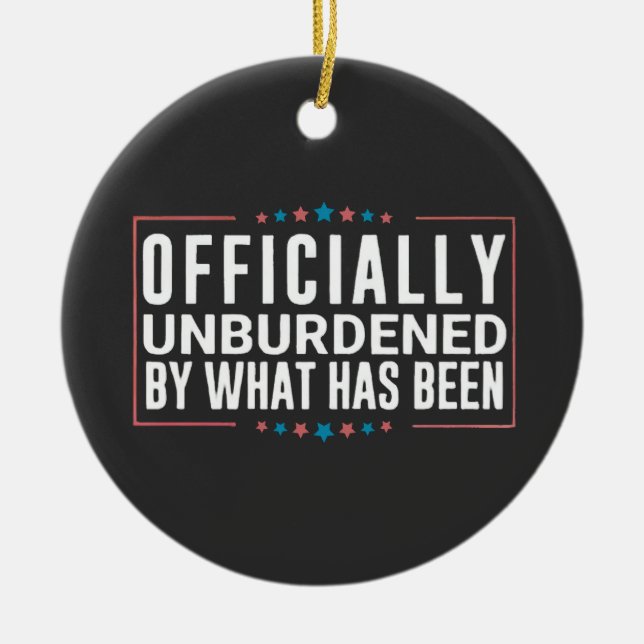 Ornamento De Cerâmica Oficialmente desembolsado pelo que foi Trump (Frente)