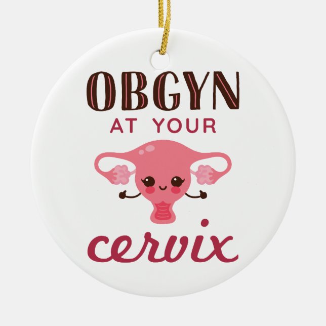 Ornamento De Cerâmica OGBYN No Seu Cervix (Frente)