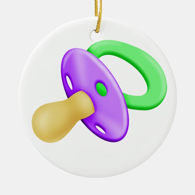 Ornamento De Cerâmica Oh Baby - SRF (Frente)