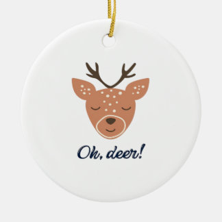 Ornamento De Cerâmica Oh Deer Deer Love Save The Deer Creative Design