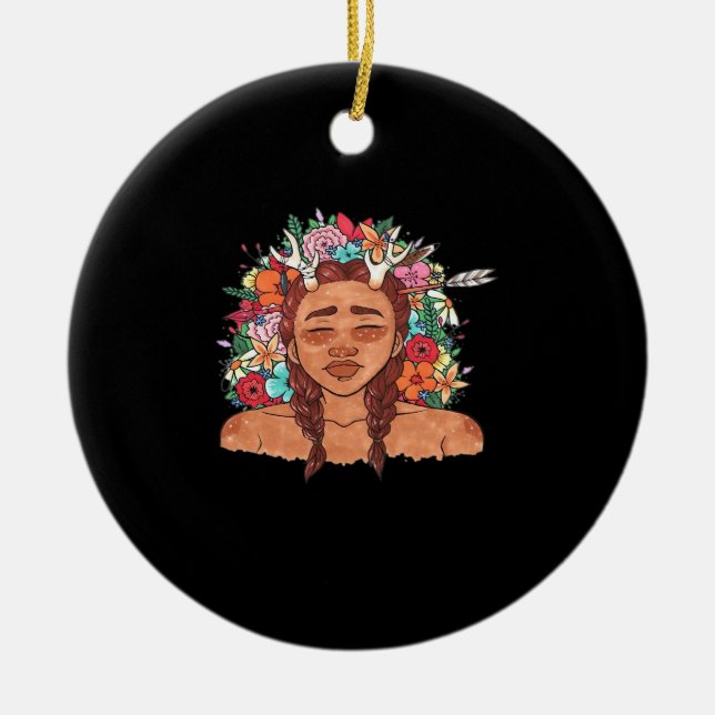 Ornamento De Cerâmica Oh Deer Modern Aesthetic (Frente)