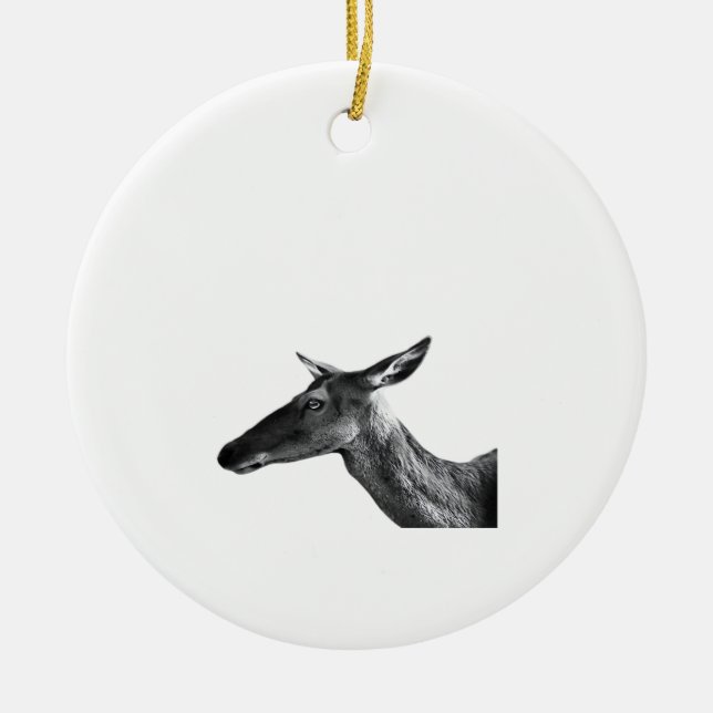 Ornamento De Cerâmica Oh Deer Modern Aesthetic Vibe Ornament (Frente)