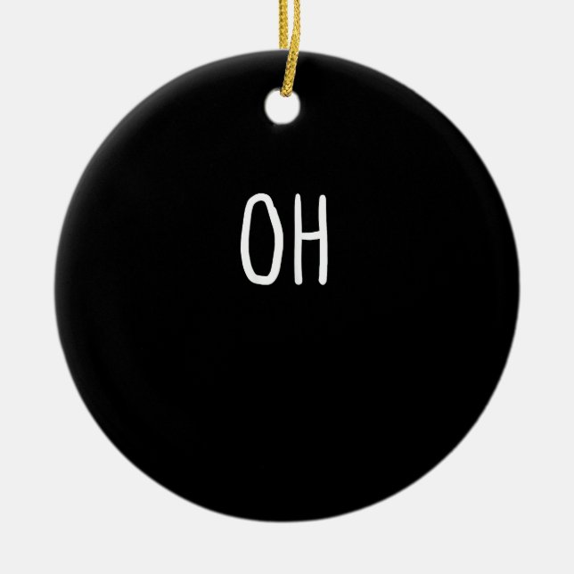 Ornamento De Cerâmica Oh Deer Trendy Halloween Style Ornament (Frente)