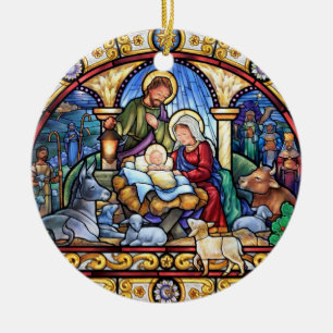 Ornamento De Cerâmica Oh venha deixe-nos Adore o