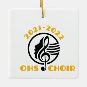 Ornamento De Cerâmica OHSChoir 2021-2022