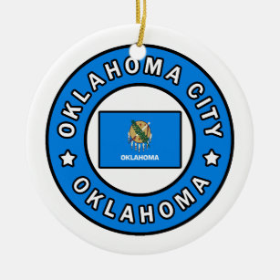 Ornamento De Cerâmica Oklahoma City Oklahoma