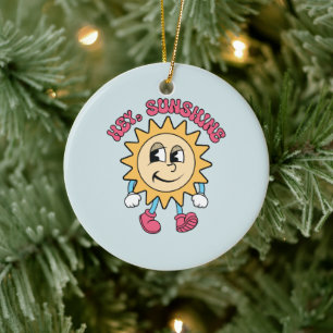 Ornamento De Cerâmica Olá, Sunshine - Summer Vibes