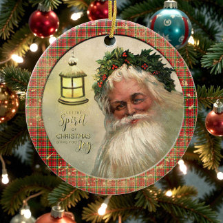 Ornamento De Cerâmica Old Victorian Rustic Family Personalized