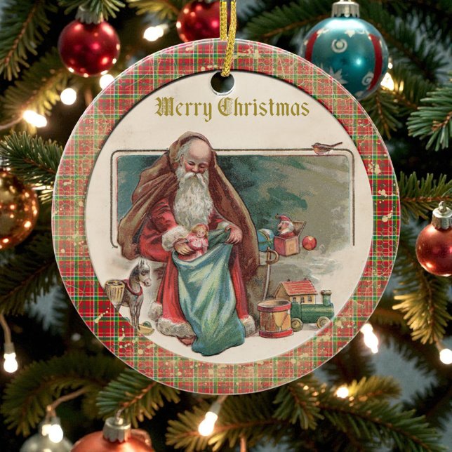 Ornamento De Cerâmica Old Victorian Rustic Family Personalized (Criador carregado)