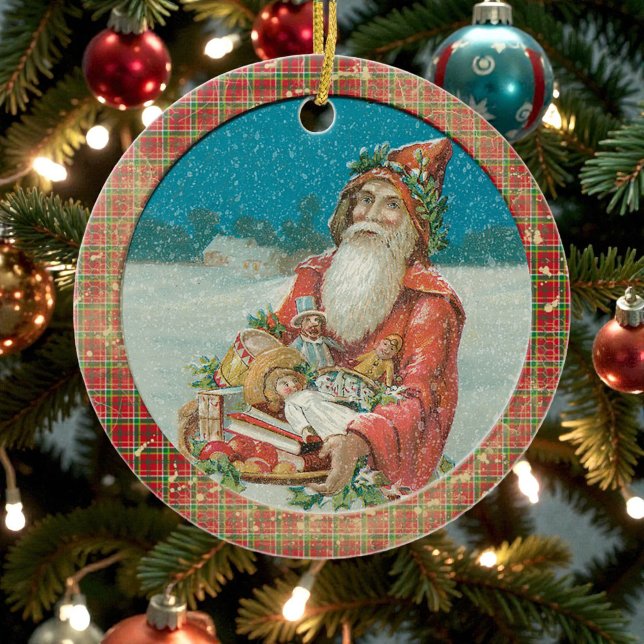 Ornamento De Cerâmica Old Victorian Rustic Family Personalized (Criador carregado)