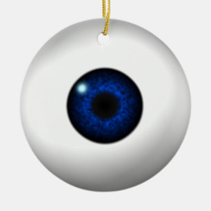 Ornamento De Cerâmica olho azul/olho vermelho