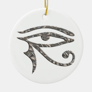 Ornamento De Cerâmica Olho de Horus - PRATA