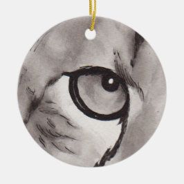Ornamento De Cerâmica Olho do Leopardo – Coleção Olhar