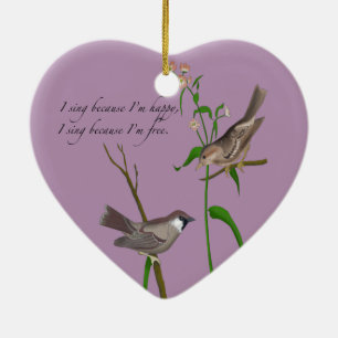 Ornamento De Cerâmica Olho no pardal