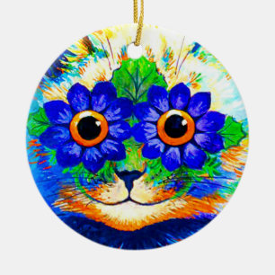 Ornamento De Cerâmica Olhos de Flor de Gato