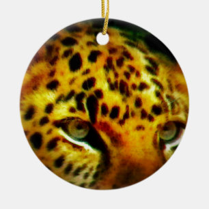 Ornamento De Cerâmica Olhos de Jaguar