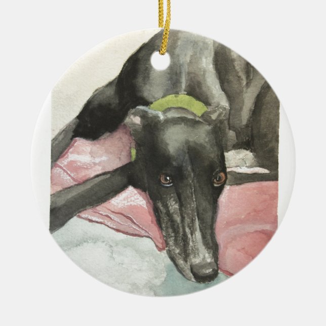 Ornamento De Cerâmica Olhos de sua alma (Frente)