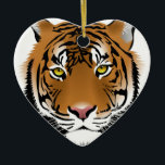 Ornamento De Cerâmica Olhos de Tigre<br><div class="desc">Olhos de Tigre. Designs em produtos para o lar,  papelaria e muitos outros produtos, </div>