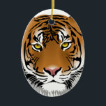 Ornamento De Cerâmica Olhos de Tigre<br><div class="desc">Olhos de Tigre. Designs em produtos para o lar,  papelaria e muitos outros produtos, </div>