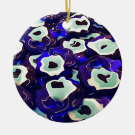 Ornamento De Cerâmica Olhos Turcos Boncuk Formaram Arte Bizarra Amuleta