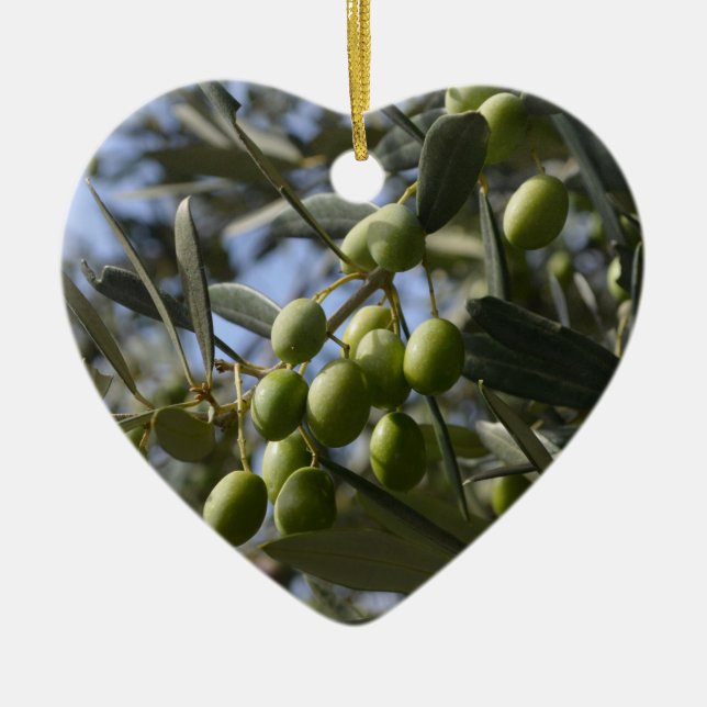 Ornamento De Cerâmica Oliveiras (Frente)