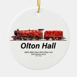 Ornamento De Cerâmica Olton Hall Vintage Comboio a Vapor Comboio Inglês 